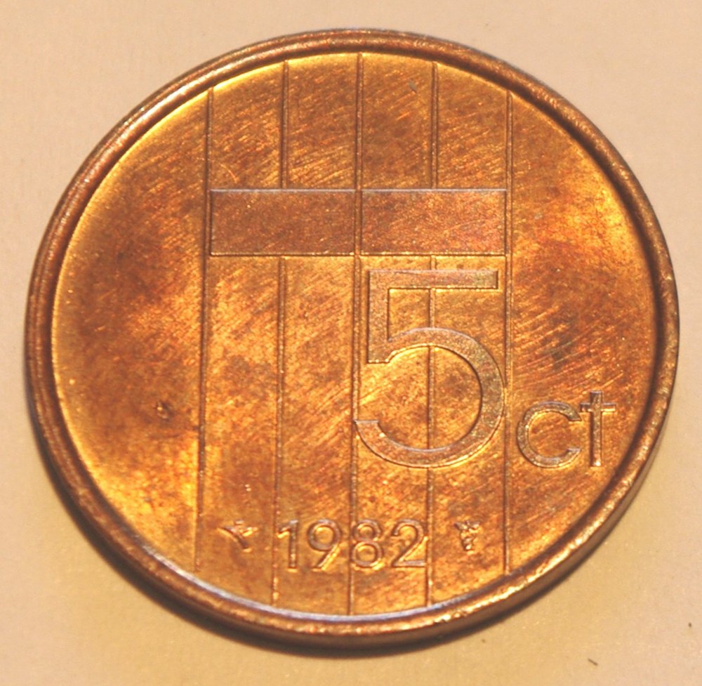 5 Cents - 1982 monnaies monde pays bas 5 cents 1982