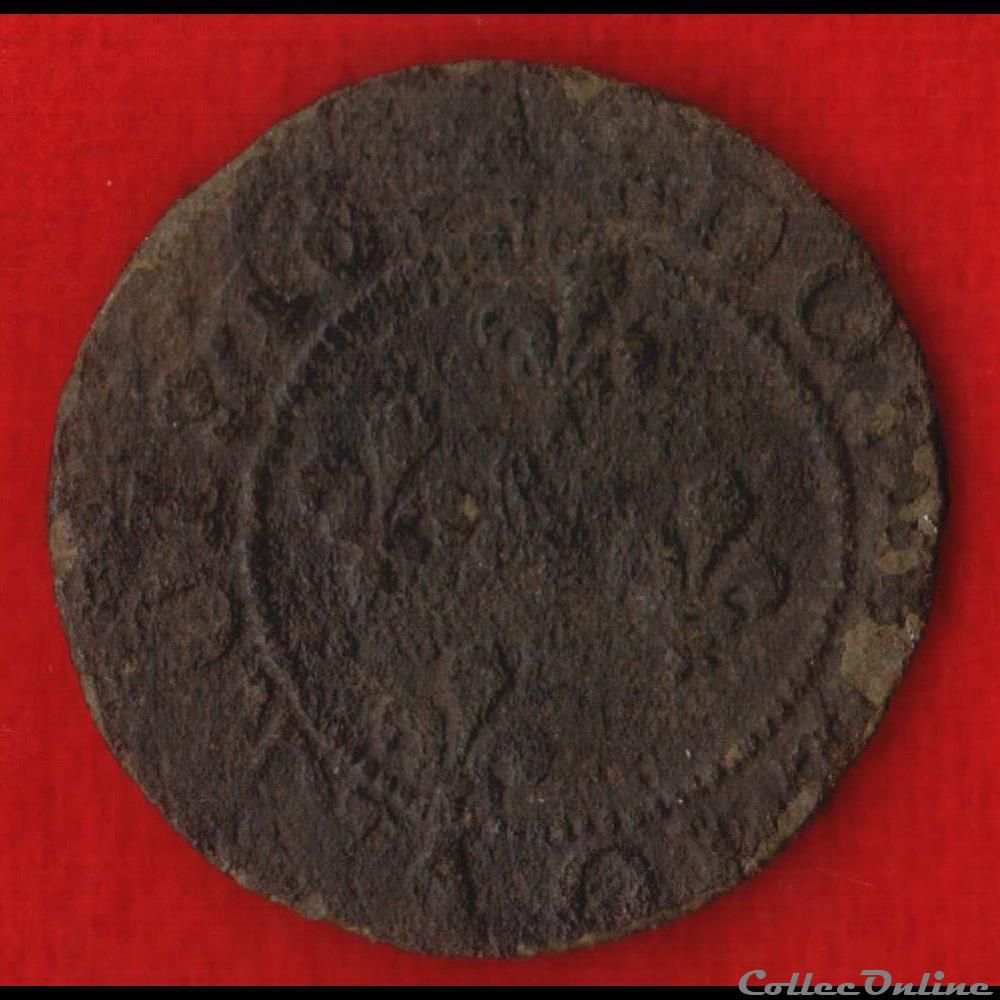 Seigneurie de Cugnon - 1634 - Double tournois monnaies europe medievale a france feodales seigneurie de cugnon 1634 double tournois
