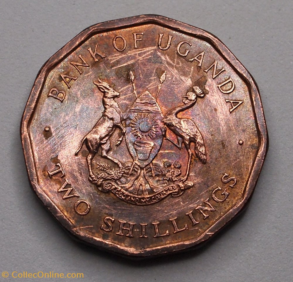 2 Shillings - 1987 monnaie monde ougandum 2 shillings 1987