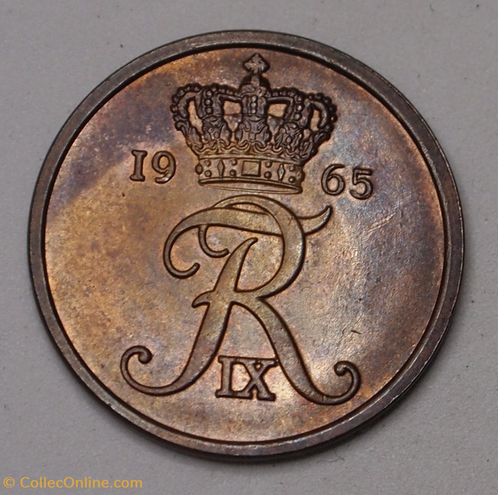 5 Ore - 1965 C S monnaies monde danemark 5 ore 1965 c s