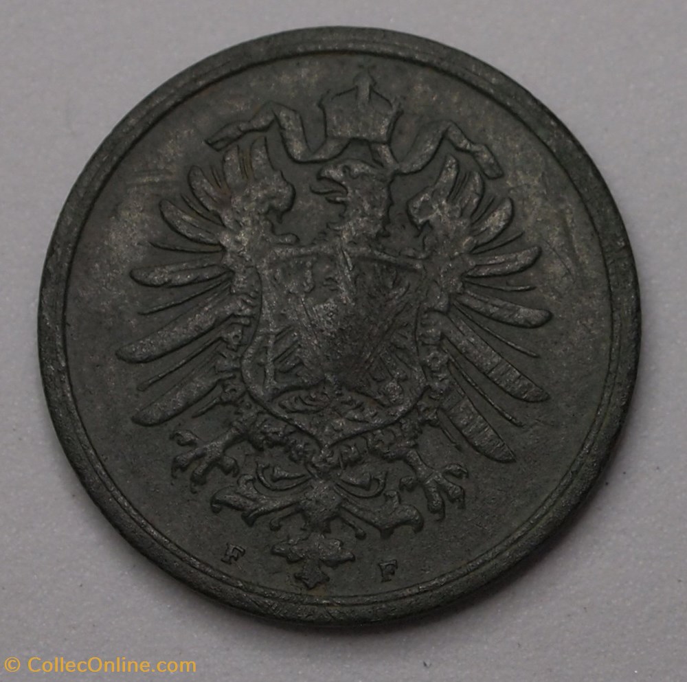 2 Pfennig - 1875 F monnaies monde allemagne 2 pfennig 1875 f