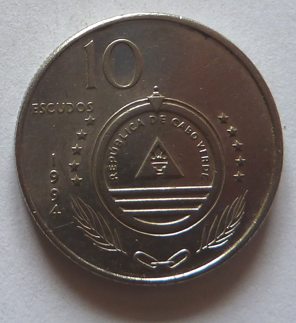 monnaies monde cap vert 10 escudos 1994