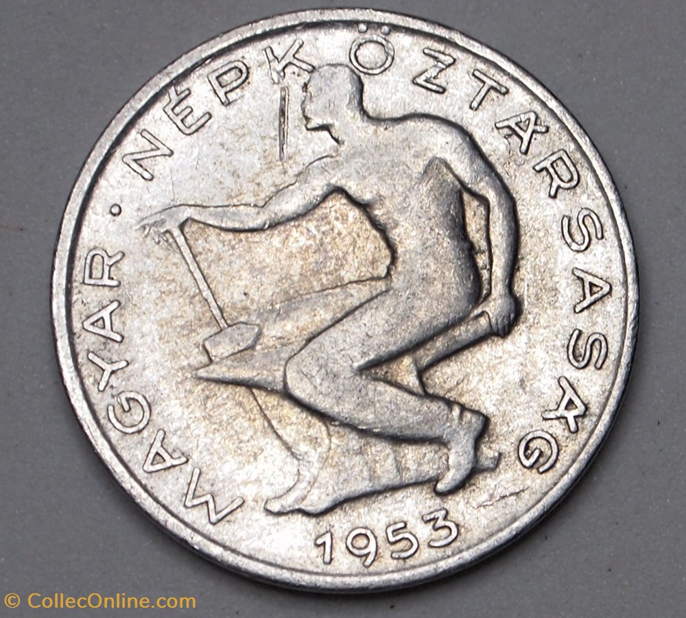 50 Filler - 1953 BP monnaies monde hongrie 50 filler 1953 bp