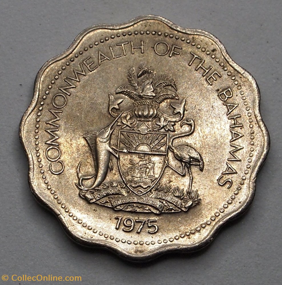 10 Cents - 1975 monnaies monde bahamas 10 cents 1975