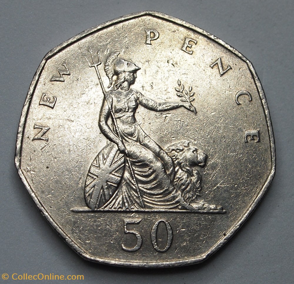 monnaies monde royaume uni 50 pence 1978