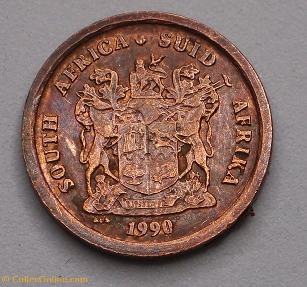 1 Cent - 1990 monnaie monde afrique du sud 1 cent 1990