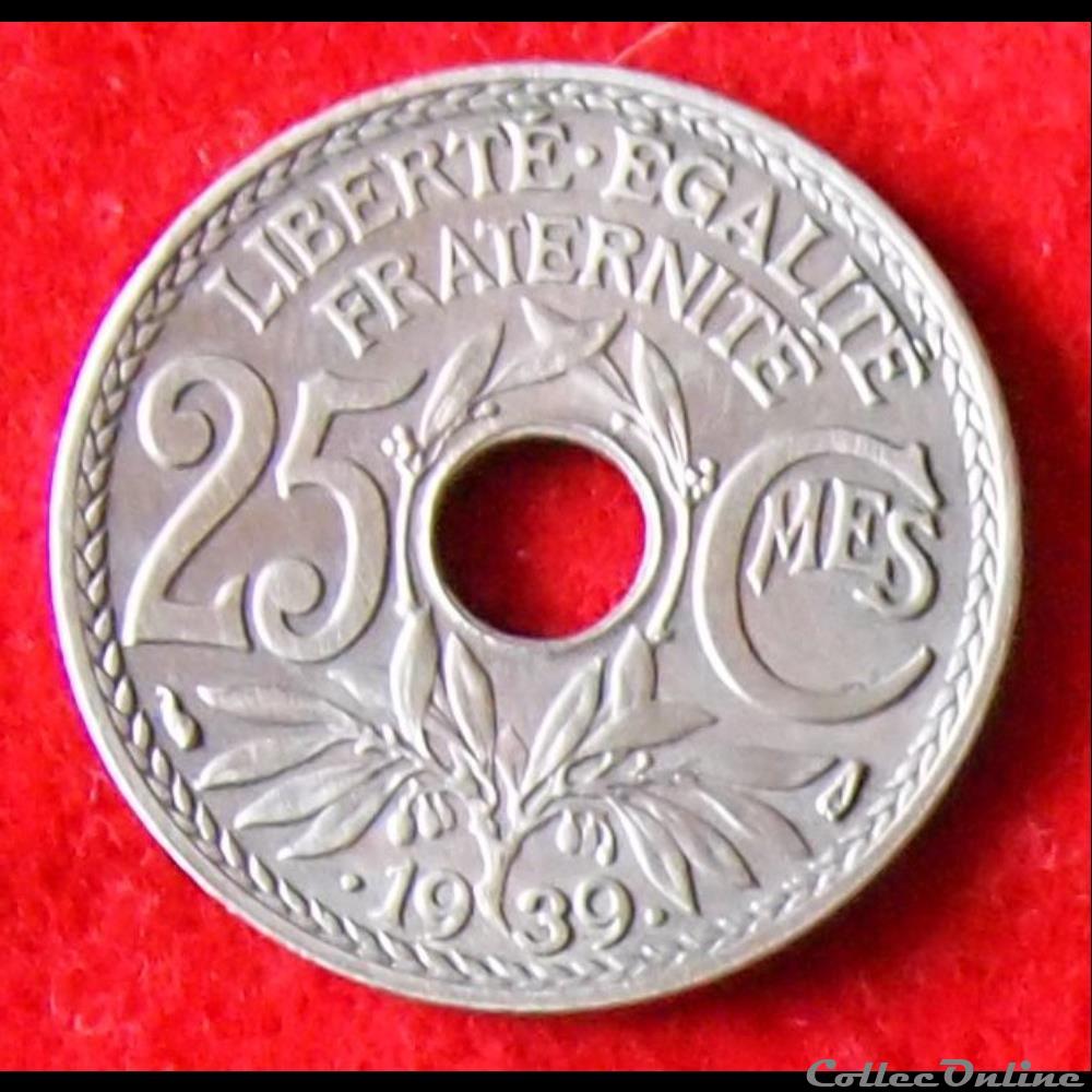 Lindauer - 25 Centimes - 1939 monnaies monde france lindauer 25 centimes 1939
