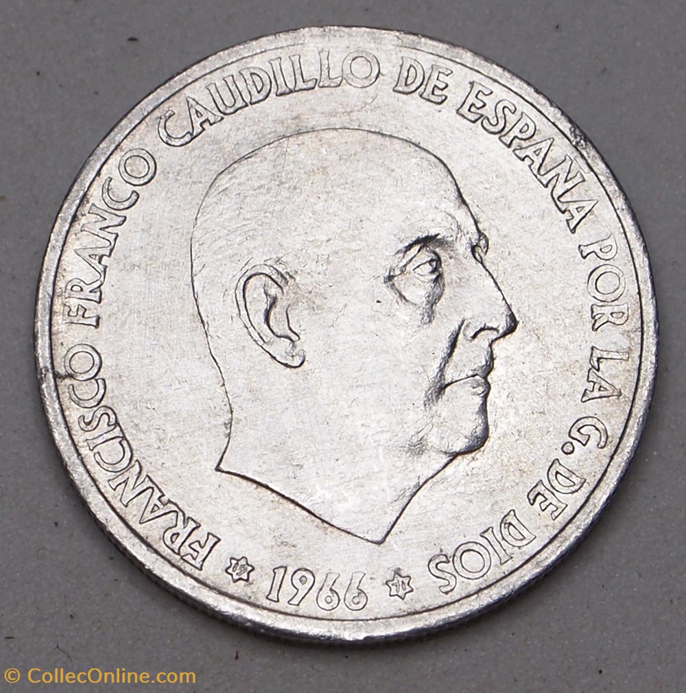50 Centimos - 1971 monnaies monde espagne 50 centimos 1971