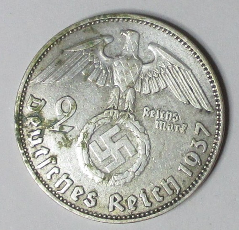 2 Mark - 1937 D monnaies monde allemagne 2 mark 1937 d