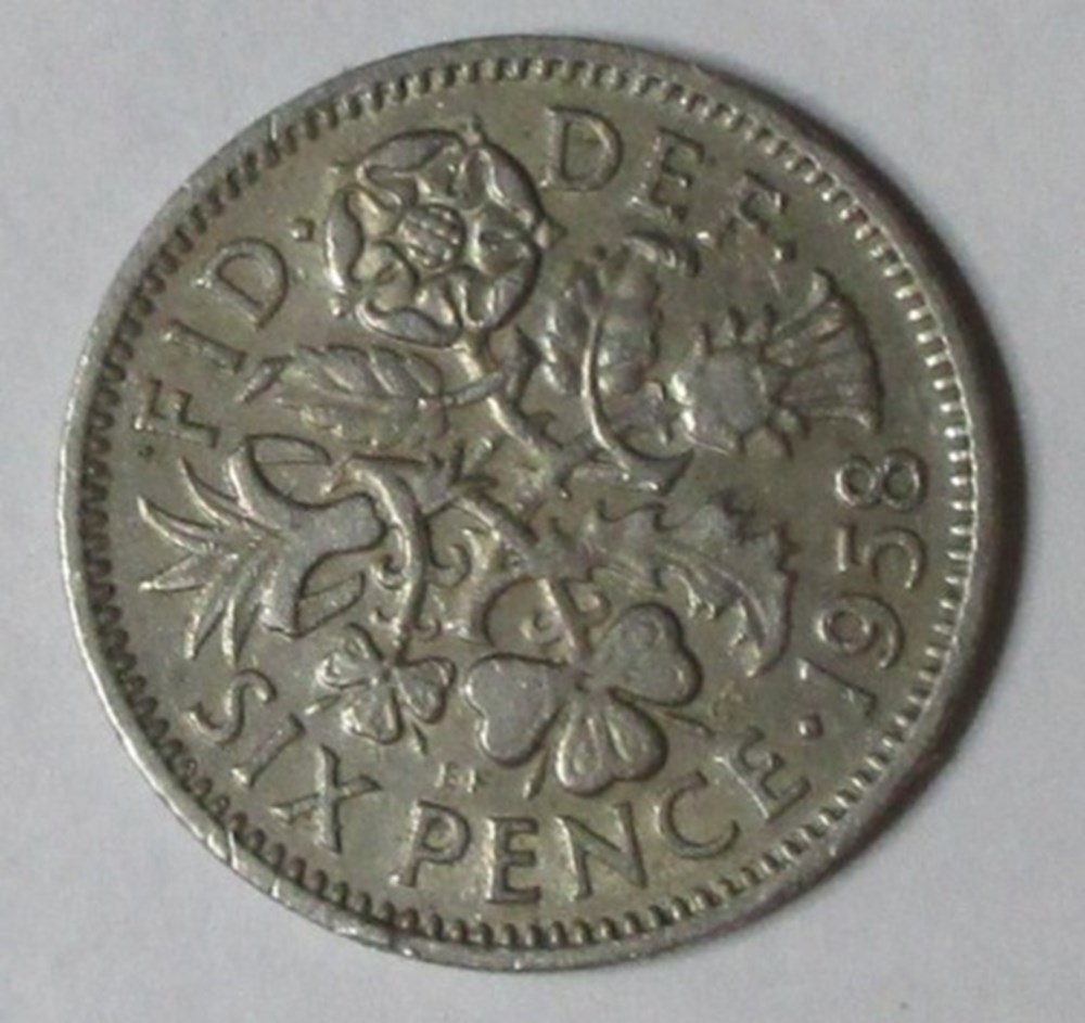 6 Pence - 1958 monnaies monde royaume uni 6 pence 1958