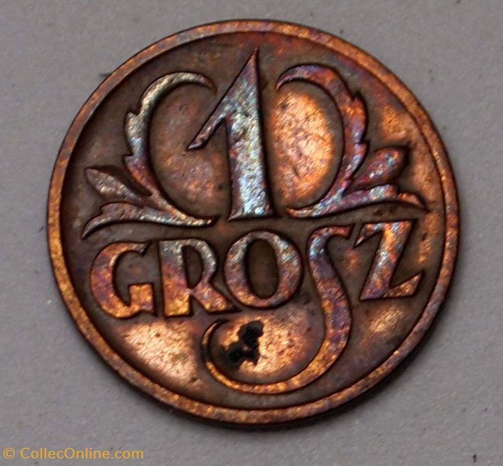 1 Grosz - 1927 monnaies monde pologne 1 grosz 1927