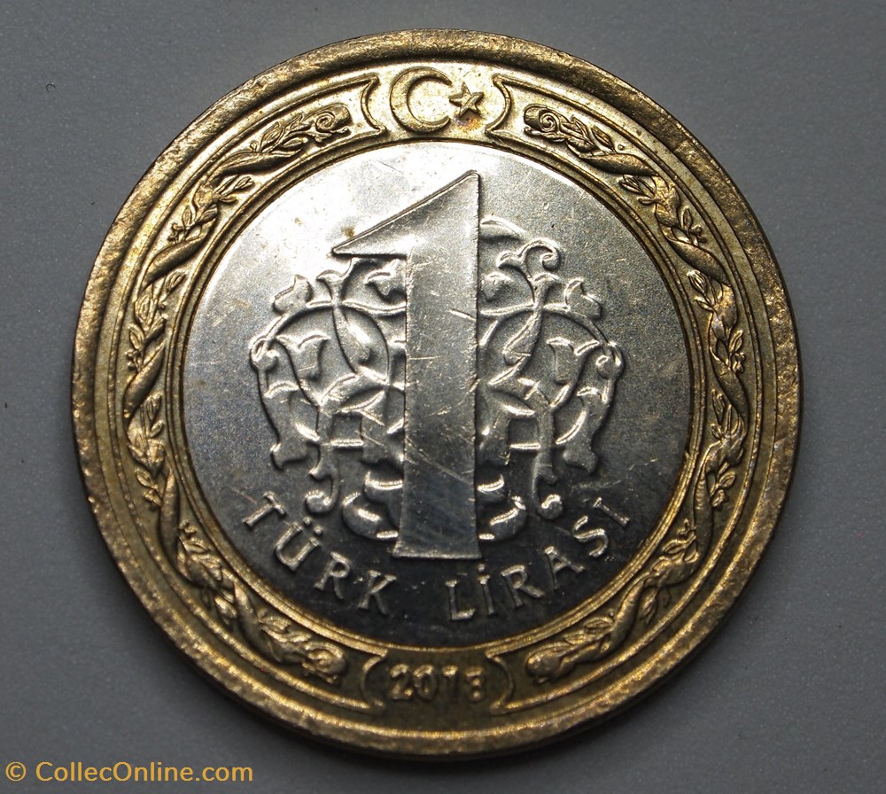 monnaie monde turquie 1 lira 2018