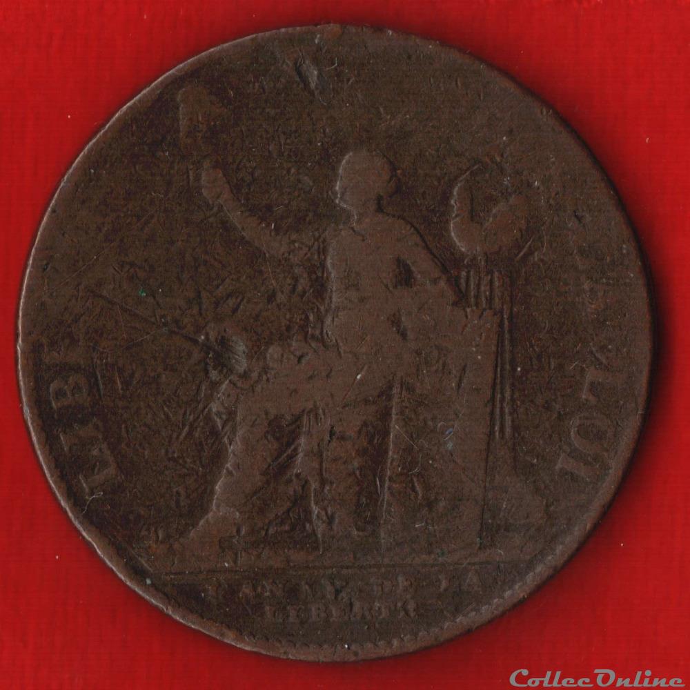 monnaie jeton mereaux france monneron de 2 sols 1792