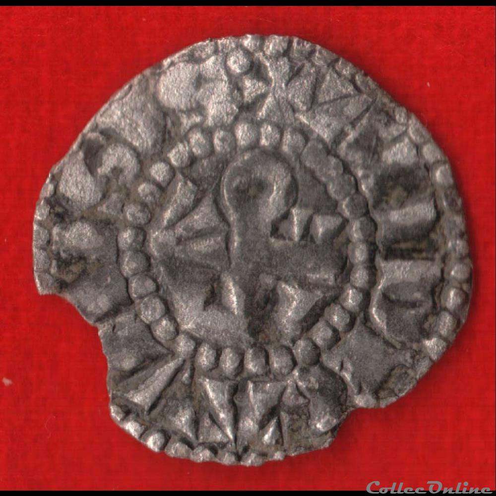 Comté d'Anjou - 1246-1285 - Obole monnaies europe medievale france feodales comte anjou 1246 1285 obole