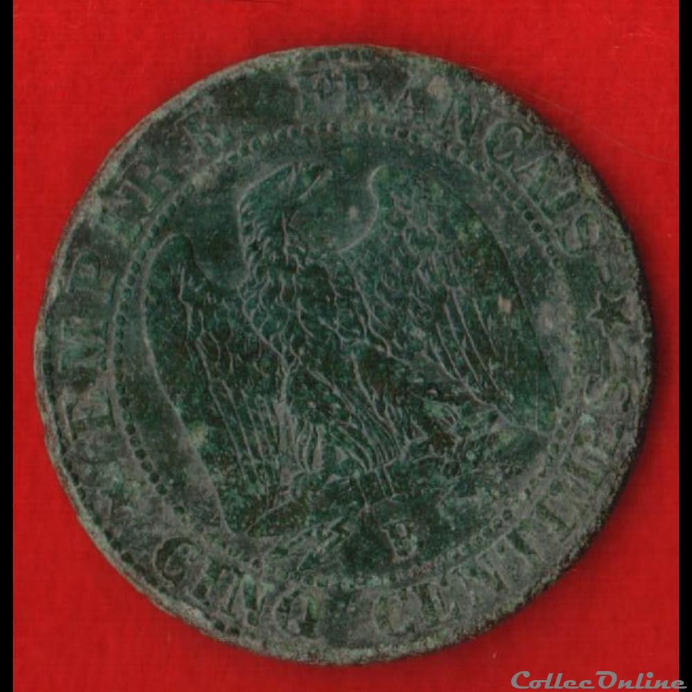 Napoléon III - 5 Centimes - 1854 - Rouen monnaies monde france napoleon iii 5 centimes 1854 rouen