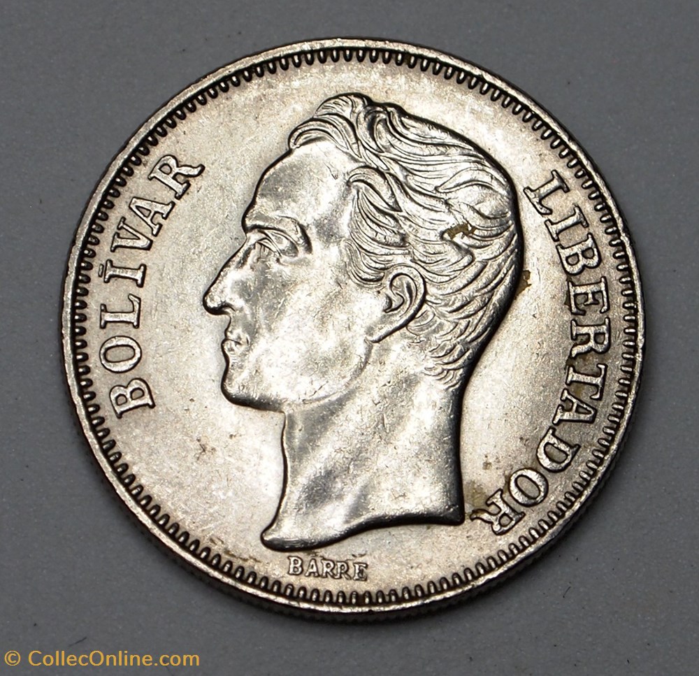 1 Bolivar - 1967 monnaies monde venezuela 1 bolivar 1967