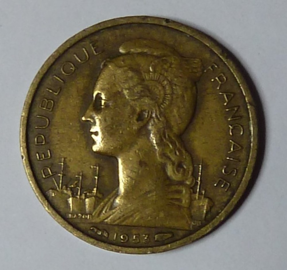 10 Francs - 1953 monnaies monde madagascar 10 francs 1953
