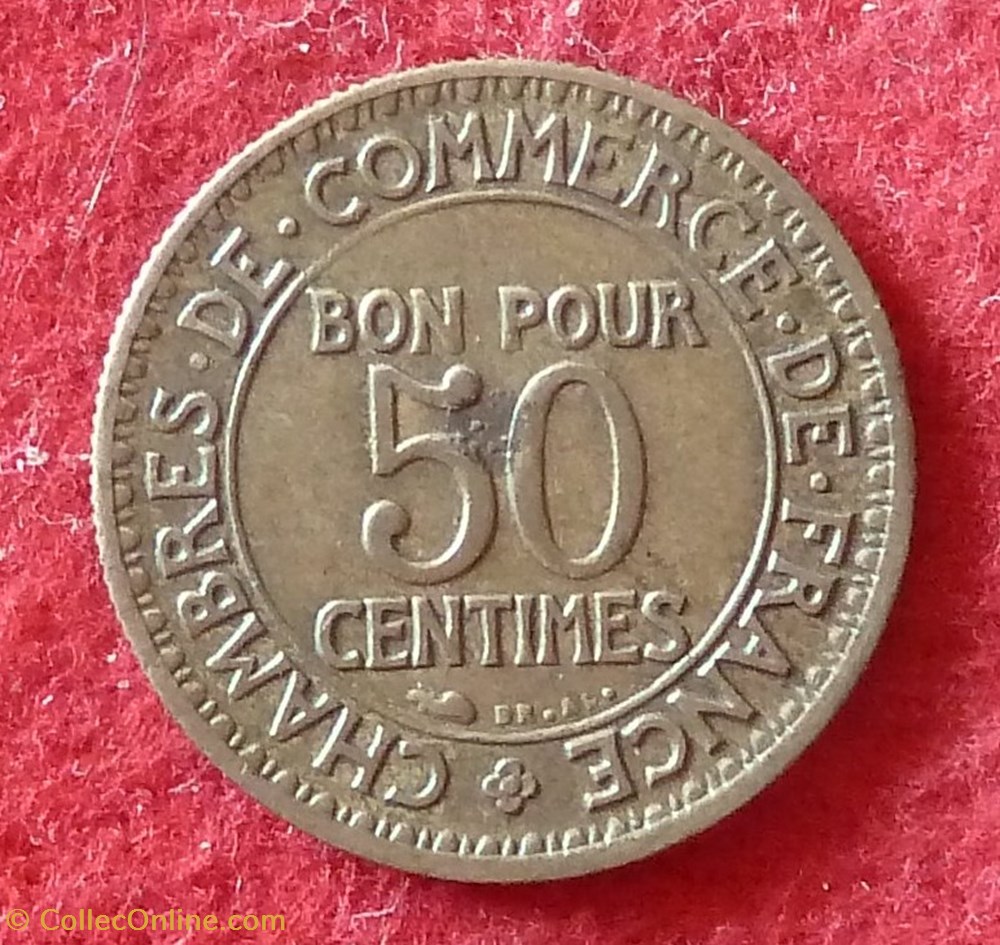 Chambres de Commerce - 50 Centimes - 1922 monnaies monde france chambres de commerce 50 centimes 1922