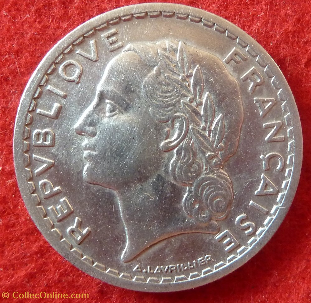 Lavrillier - 5 Francs - 1946 B monnaies monde france lavrillier 5 francs 1946 b