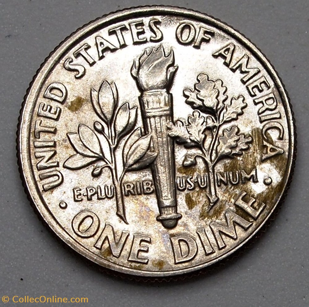 1 dime ( 10 cents ) - 1991 D monnaie monde etat uni 1 dime 10 cents 1991 d