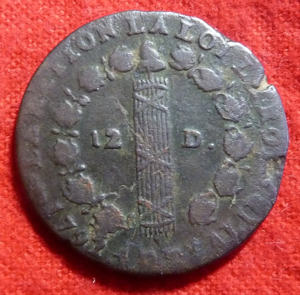 monnaies europe medievale france royales 12 deniers 1792 perpignan