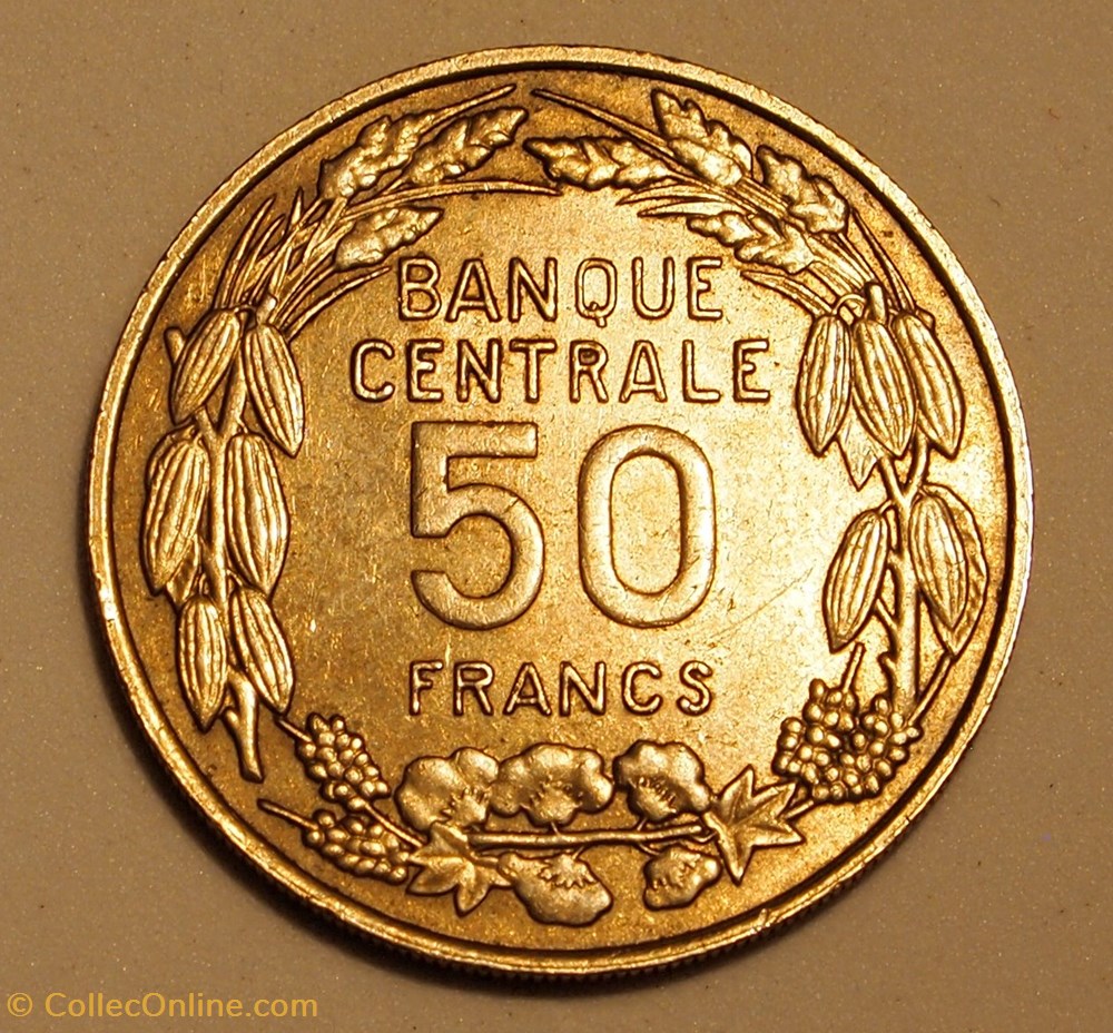 monnaies monde cameroun 50 francs 1960
