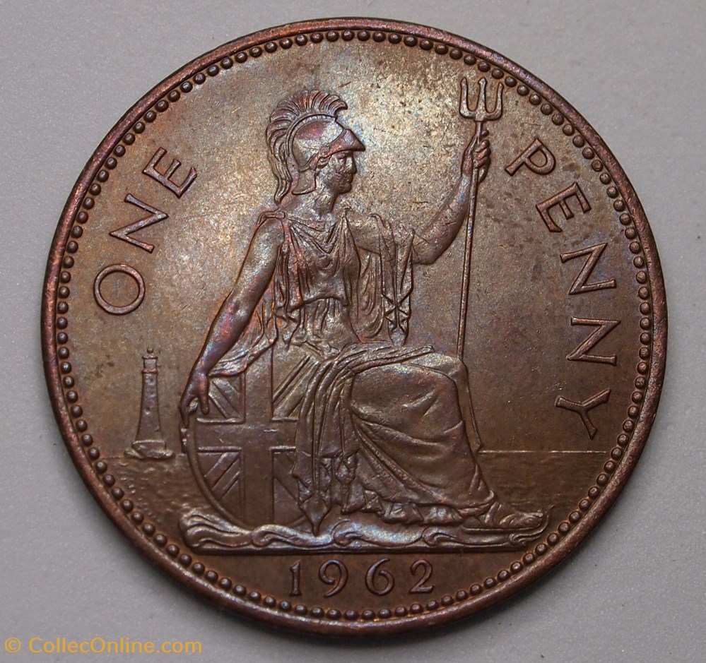 1 Penny - 1962 monnaies monde royaume uni 1 penny 1962