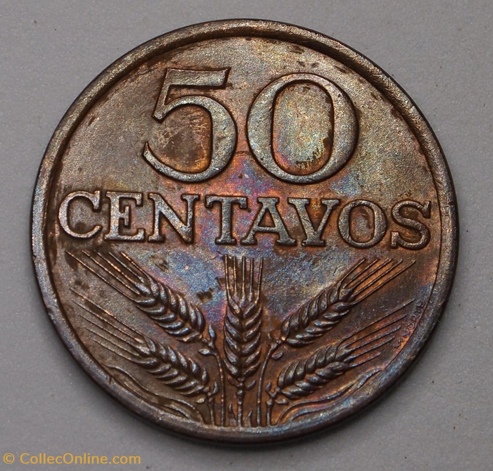 50 Centavos - 1974 - Coins - World - Portugal - Face value 50 centavos