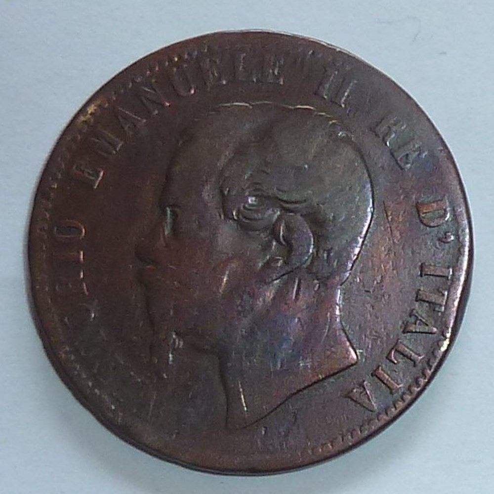 10 Centesimi - 1866 OM monnaies monde italie 10 centesimi 1866 om
