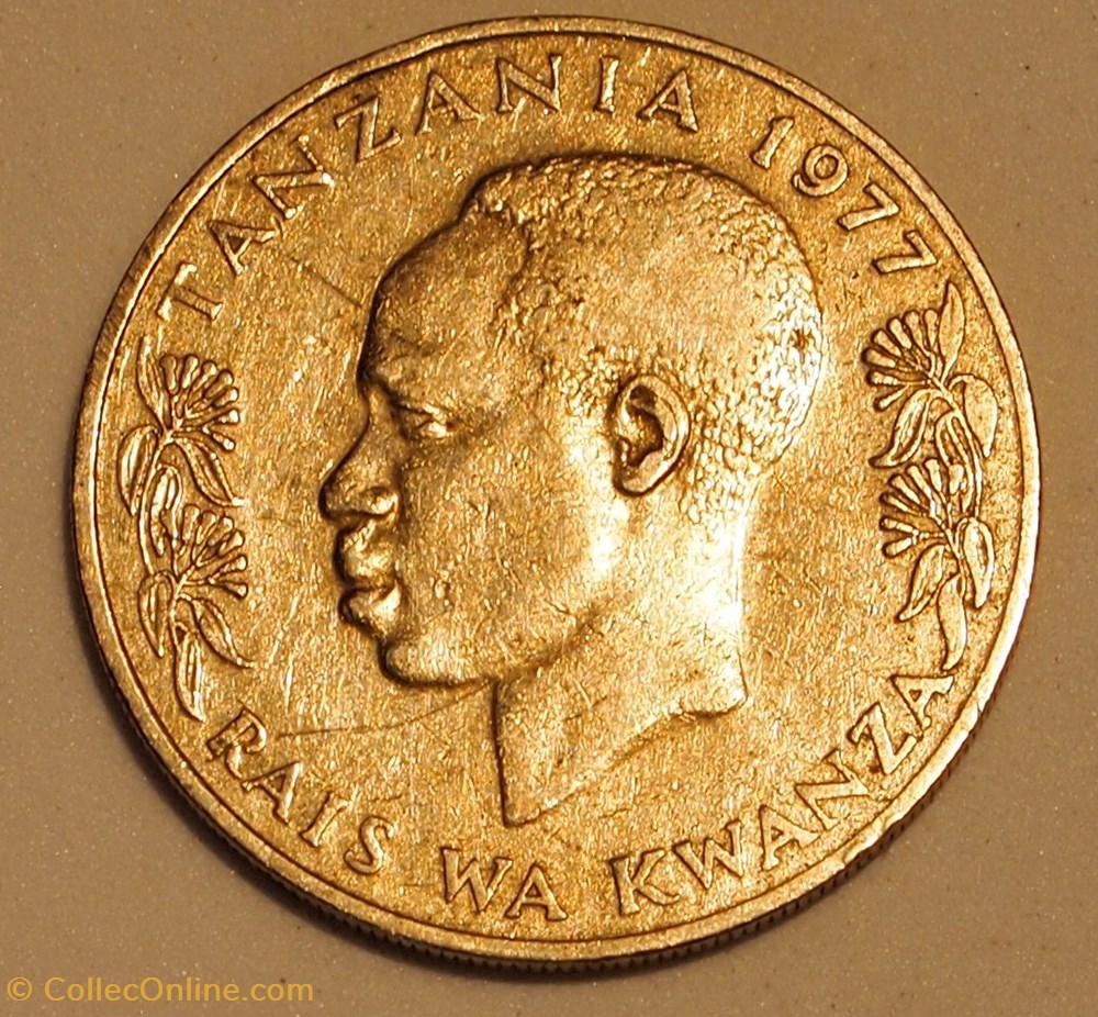 monnaies monde tanzanie 1 shilingi 1977