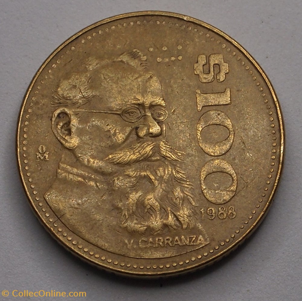 100 Pesos - 1988 Mo monnaie monde mexique 100 pesos 1988 mo