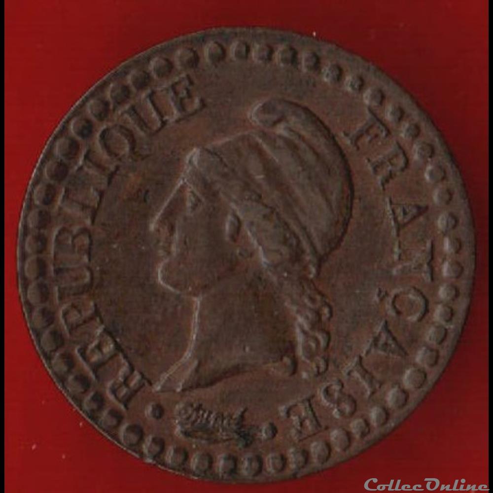 Consulat / Directoire - 1 centime Dupré - AN 6 - Paris monnaies monde france consulat directoire 1 centime dupre an 6 paris