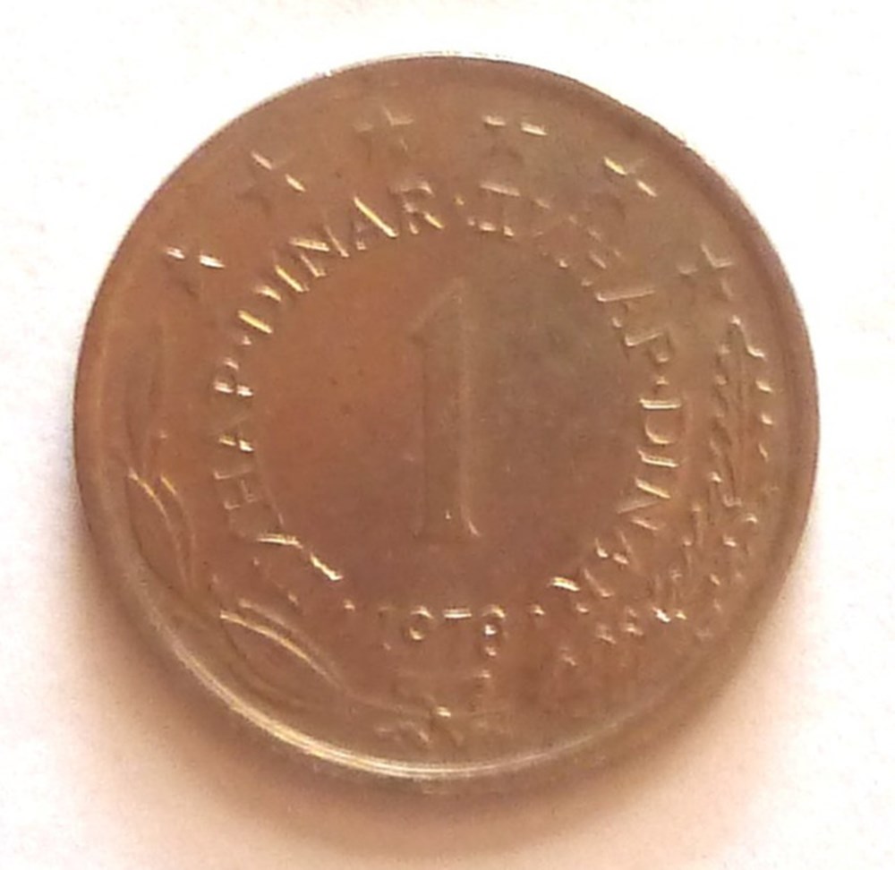 1 Dinar - 1978 monnaies monde yougoslavie 1 dinar 1978