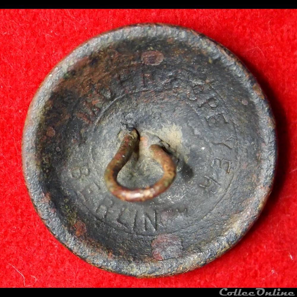 militaire infanterie allemagne bouton imperial a aigle 1889 1918
