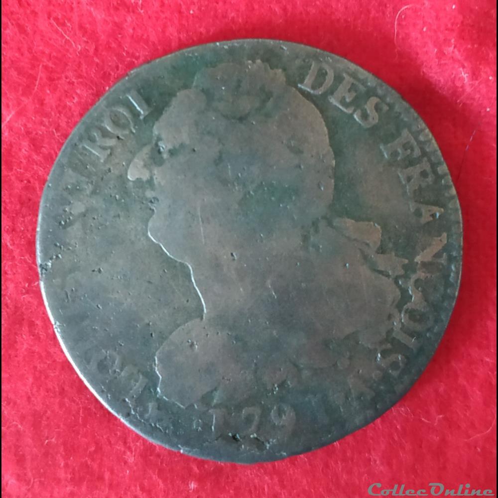 monnaies europe medievale france royales 2 sols 1791 paris