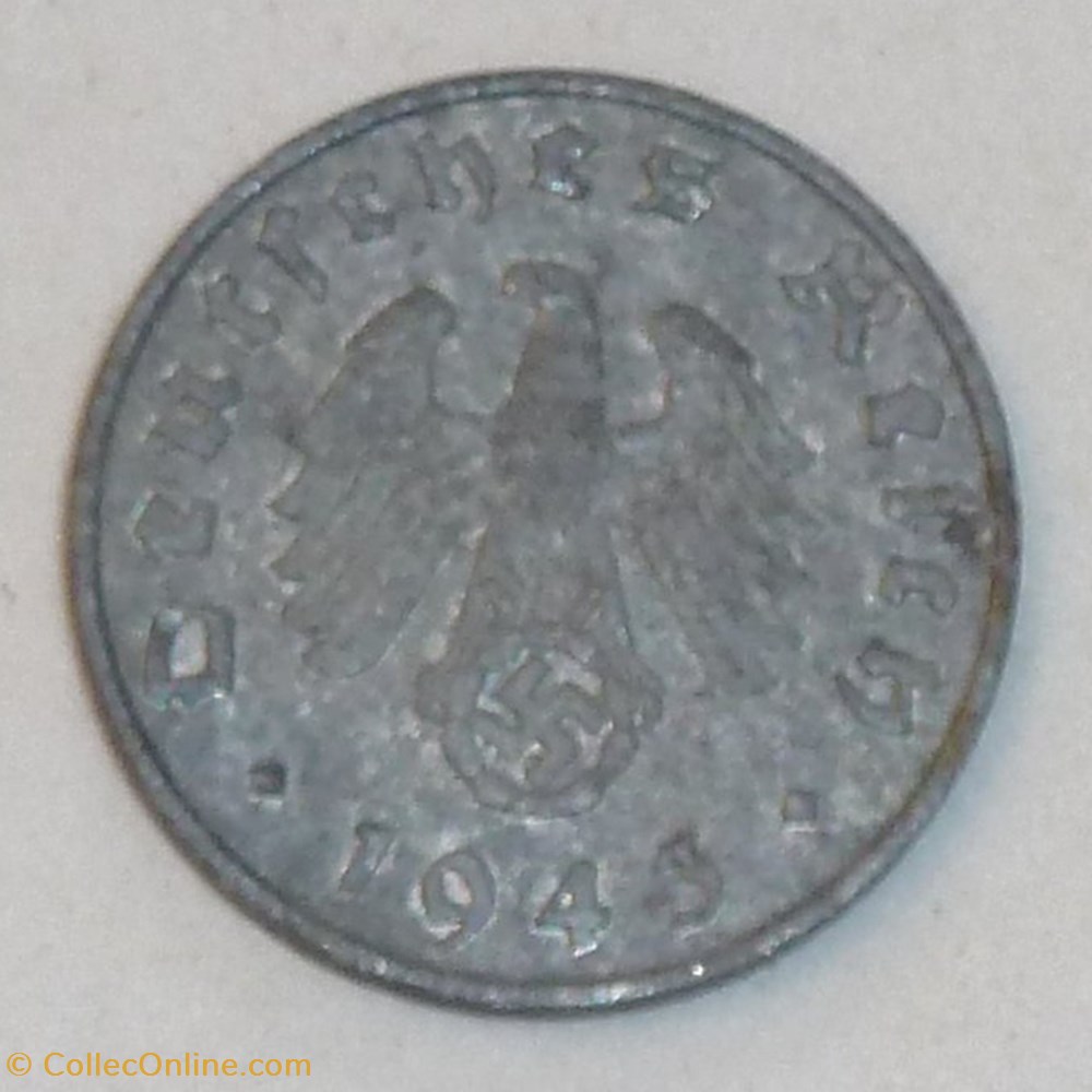 1 Pfennig - 1943 A monnaies monde allemagne 1 pfennig 1943 a