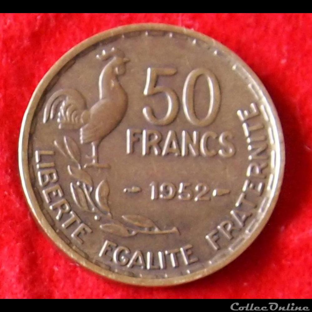 Guiraud - 50 Francs - 1952 monnaies monde france guiraud 50 francs 1952