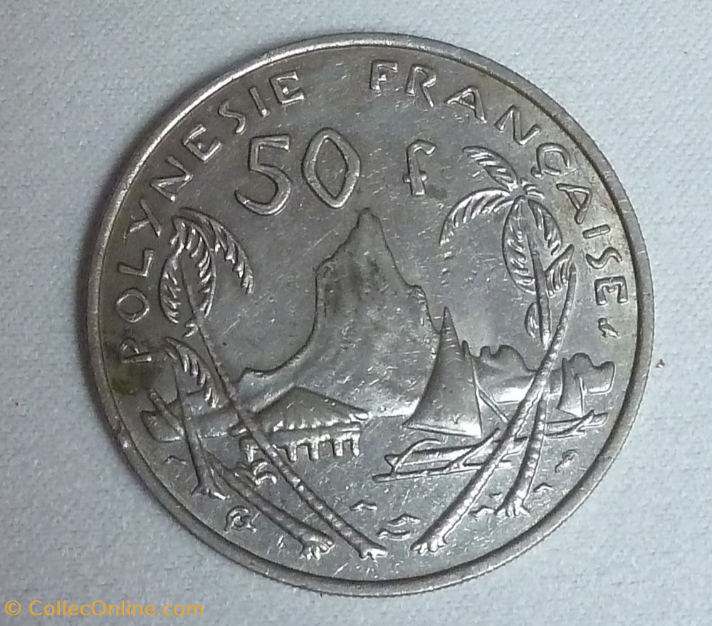 50 Francs - 1967 monnaies monde polynesie francaise 50 francs 1967