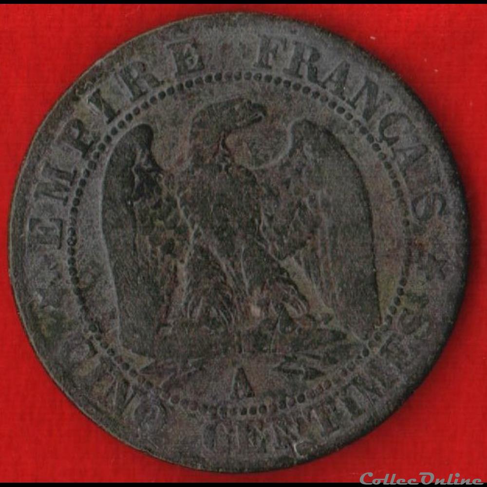 Napoléon III - 5 Centimes - 1857 - Paris monnaies monde france napoleon iii 5 centimes 1857 paris