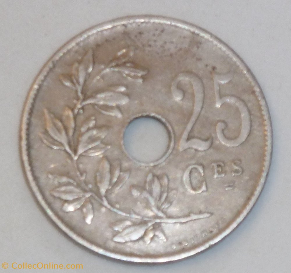 25 Centimes - 1920 monnaies monde belgique 25 centimes 1920