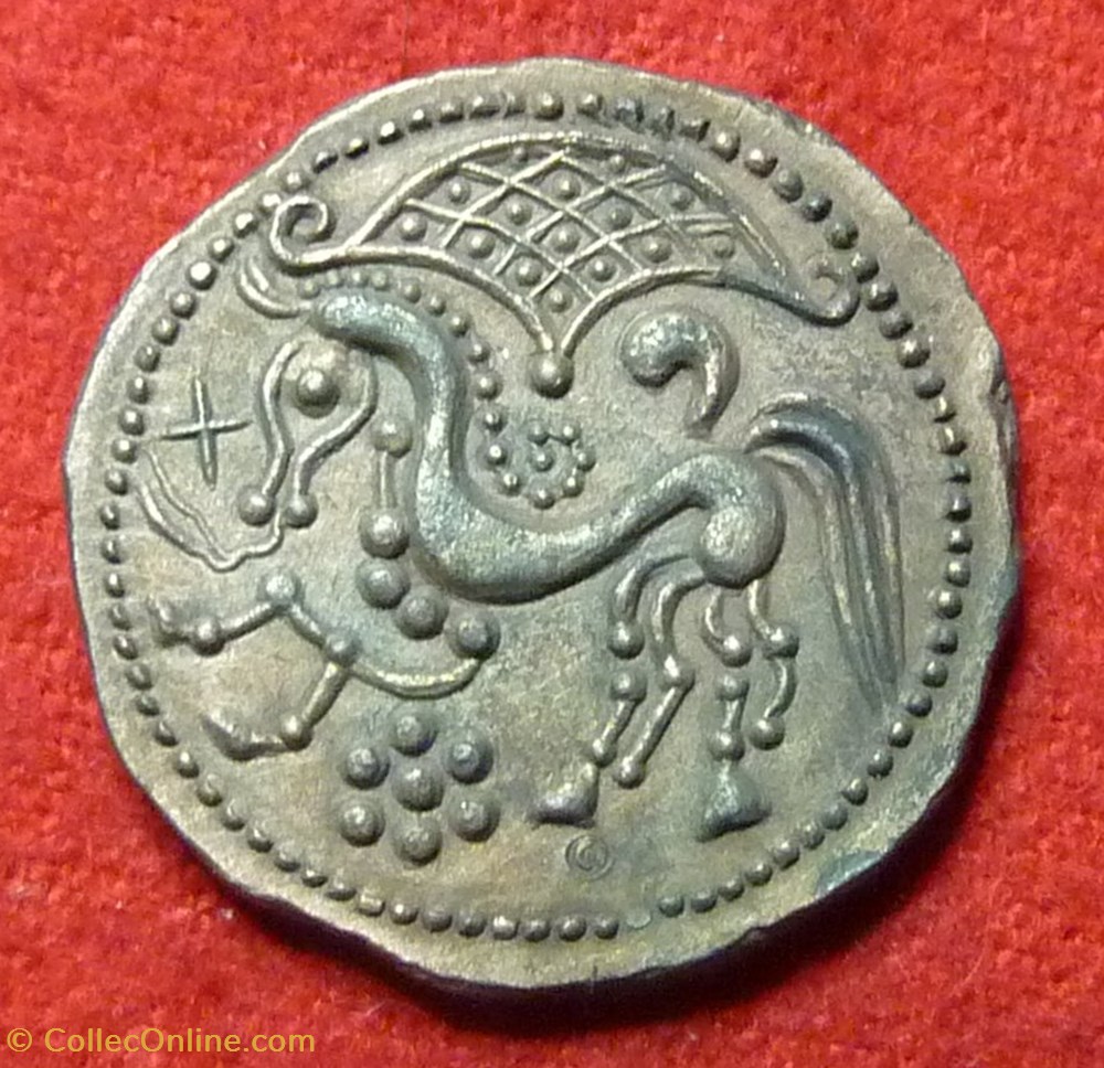 Repro du Statère Gaulois des Parisii monnaies repro du statere gaulois des parisii