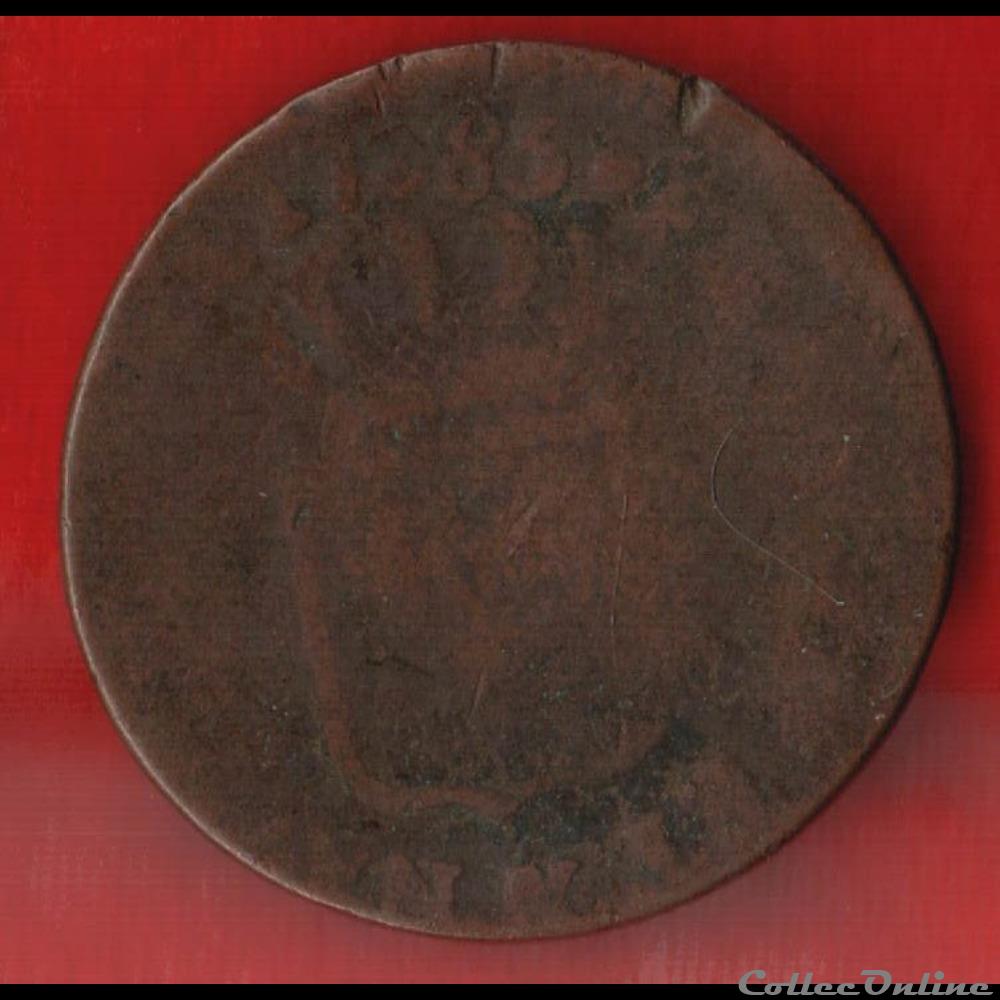 1 Sol - 1785 - Bordeaux monnaies europe medievale france royales 1 sol 1785 bordeaux