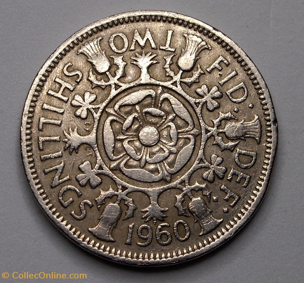 2 Shillings - 1960 monnaies monde royaume uni 2 shillings 1960