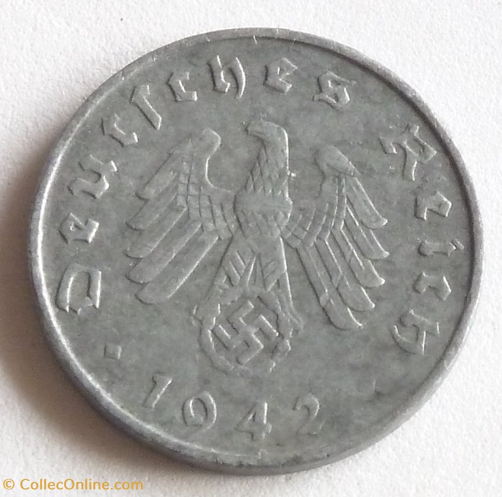 10 Pfennig - 1942 A monnaies monde allemagne 10 pfennig 1942 a