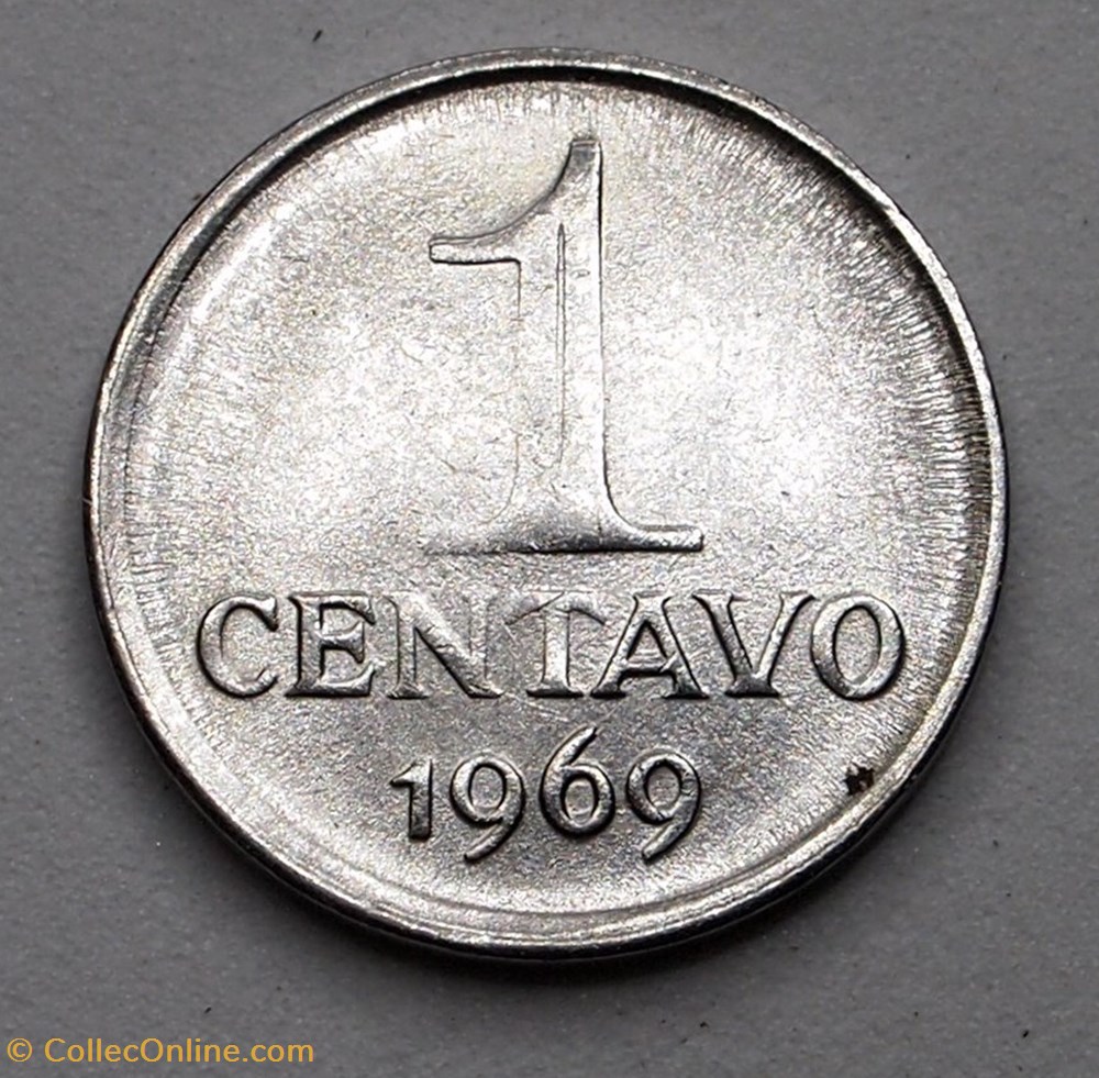 1 Centavo - 1969 monnaie monde bresil 1 centavo 1969