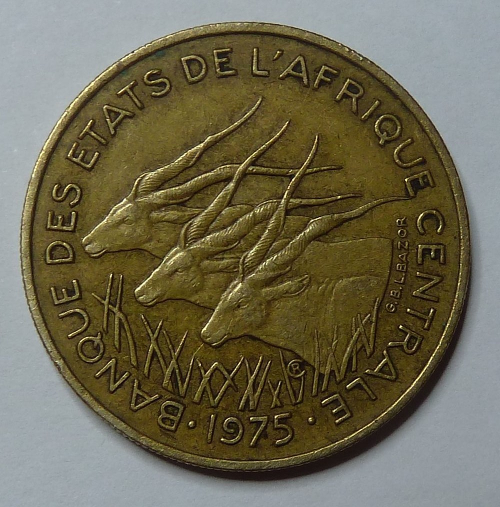 25 Francs - 1975 monnaies monde afrique centrale 25 francs 1975