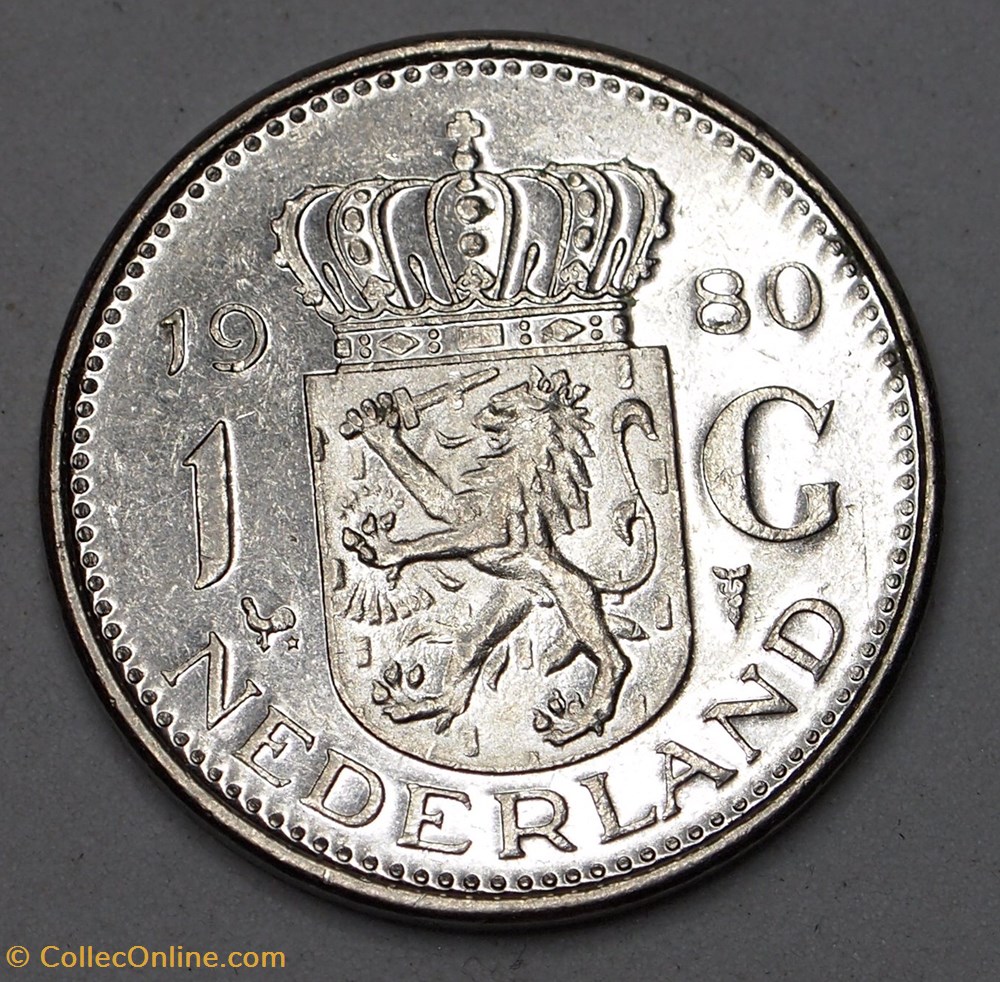 1 Gulden - 1980 monnaies monde pays bas 1 gulden 1980