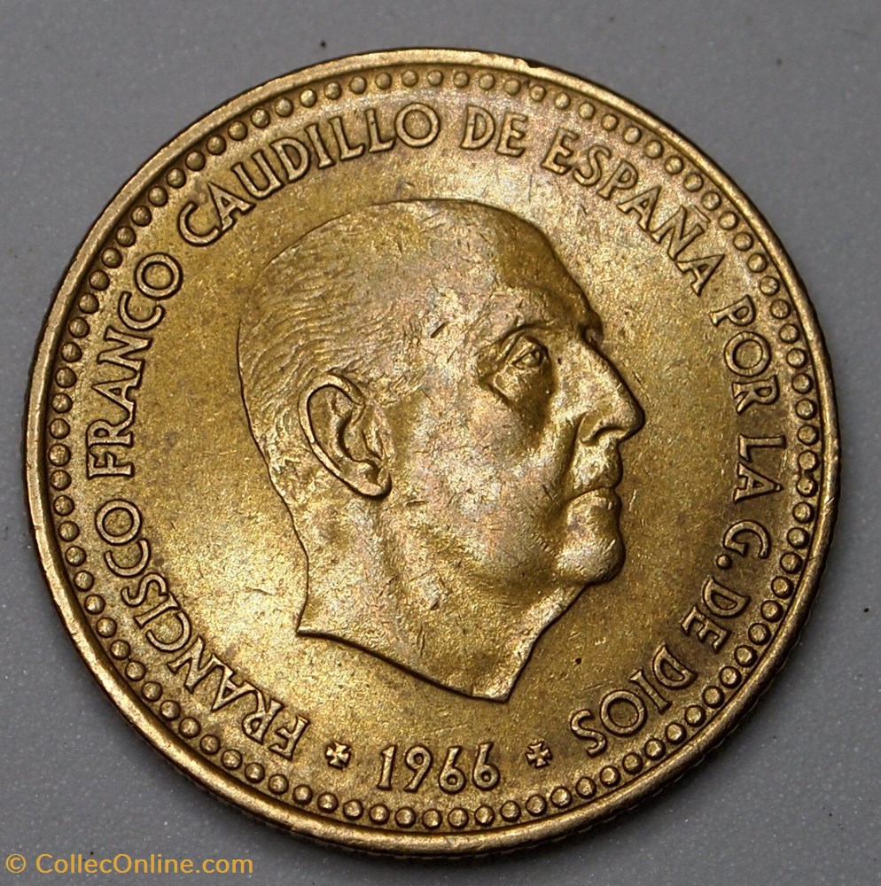 1 Peseta - 1970 monnaie monde espagne 1 peseta 1970