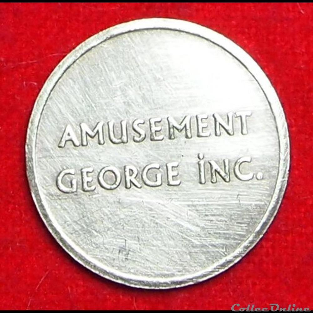 Jeton GEORGE INC. monnaies jetons mereaux jeton george inc
