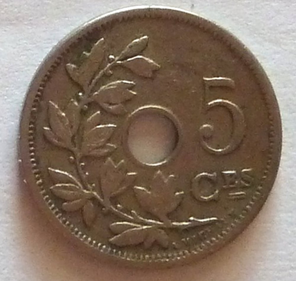 5 Centimes - 1905 monnaies monde belgique 5 centimes 1905